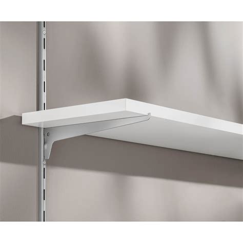 metal strip shelving brackets single slot|16 single track shelf bracket.